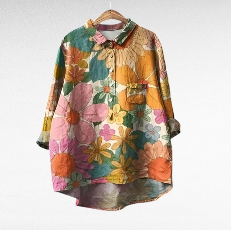 Mireva - Elegante Vintage Blouse