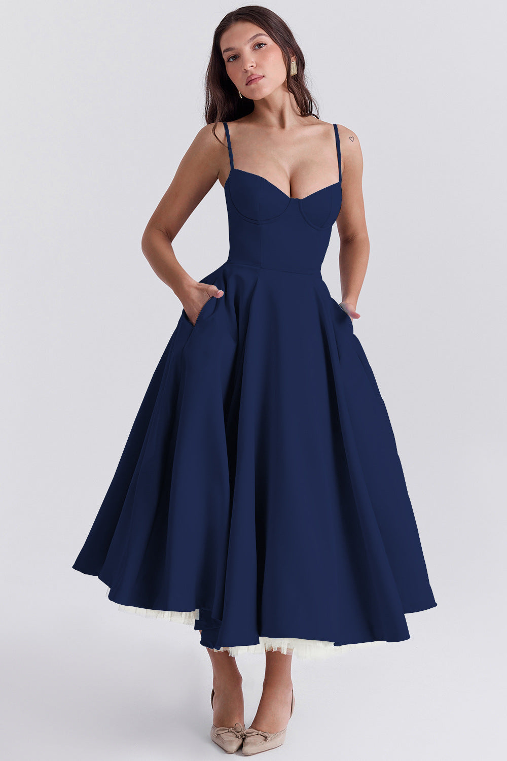 YLIANA | Romantische Zomer Midi Jurk