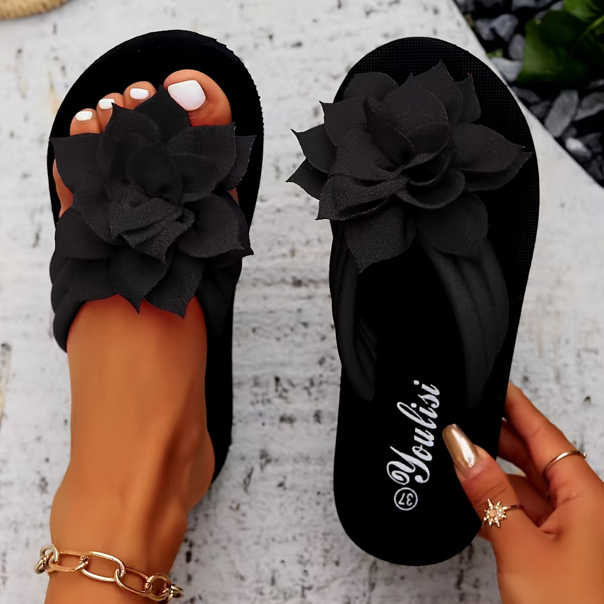 Elegante Bloemen Sandalen Sandrine