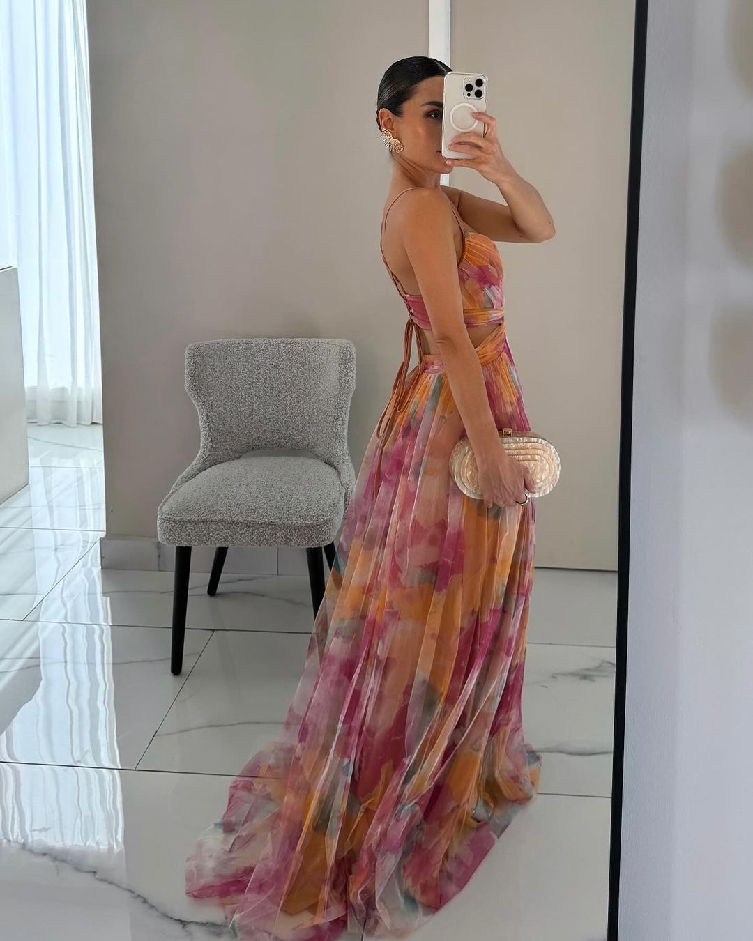 GISELLE | Chiffon Maxi Jurk