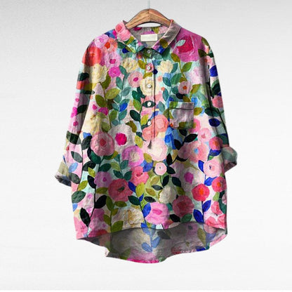 Claire | Elegante Linnen Zomerblouse