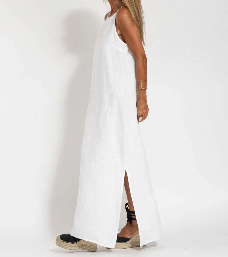 Maxi | Lange Katoenen Jurk, Elegant en Verfrissend