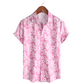 Korte Mouwen Bloemenpatroon Hawaiiblouse
