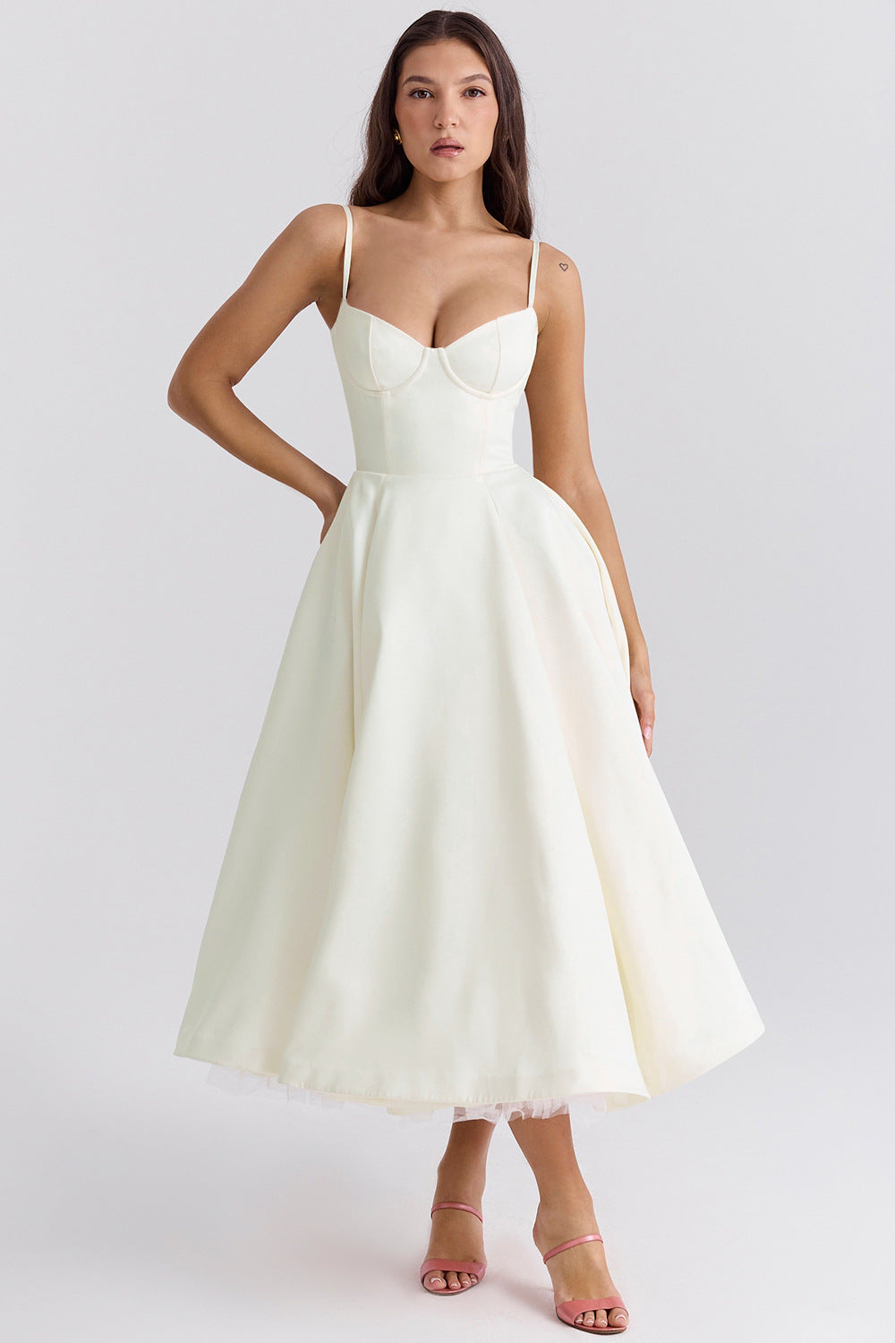 YLIANA | Romantische Zomer Midi Jurk