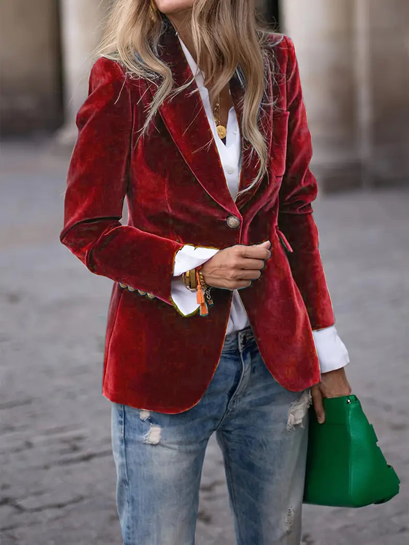 Isla | Chic Velvet Blazer