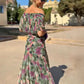 Louise | Elegante Maxi Feestjurk met V-hals