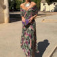 Louise | Elegante Maxi Feestjurk met V-hals