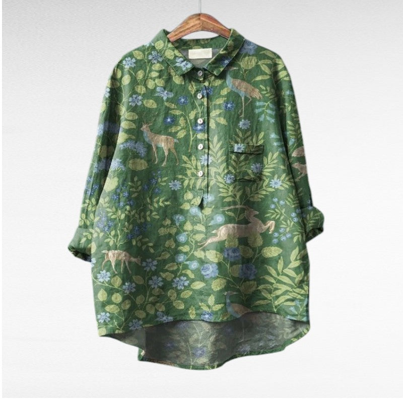 Mireva - Elegante Vintage Blouse