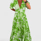 Minelda – Bloemenjurk met V-hals