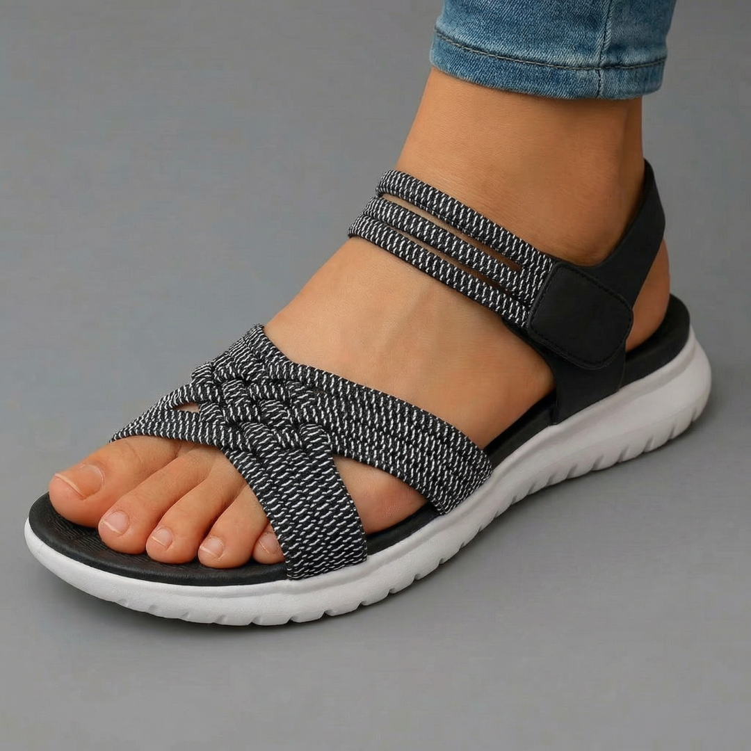 Beatrice | Geweven Comfortsandalen