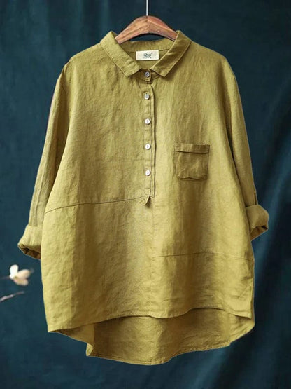 Elvie | Elegante Linne Zomerblouse