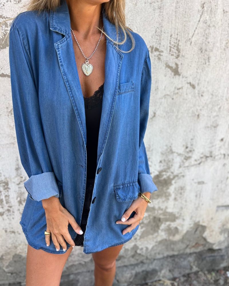 Flurina | Denim Casual Blazer