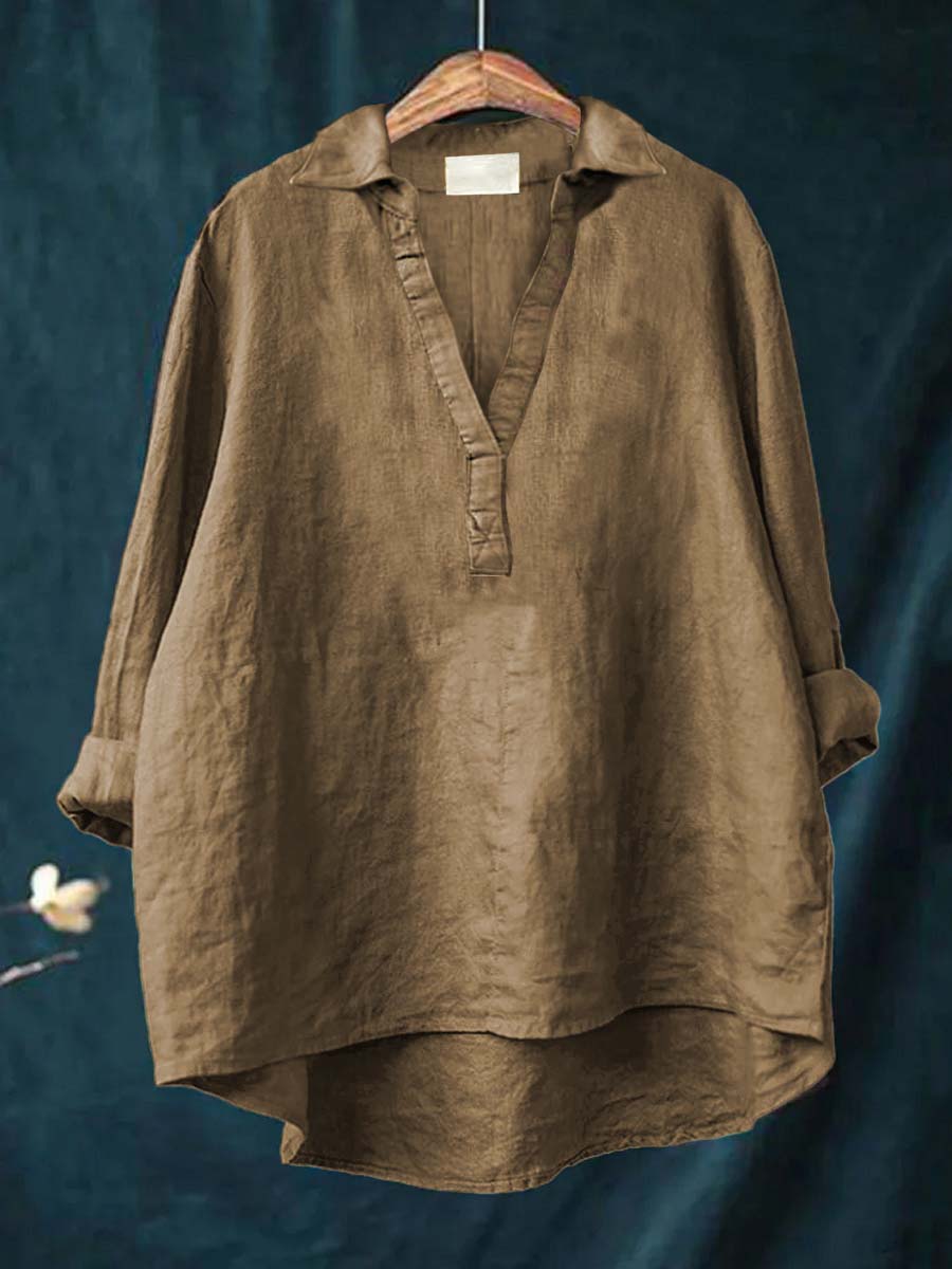 Andrea | Elegante Linne Zomerblouse