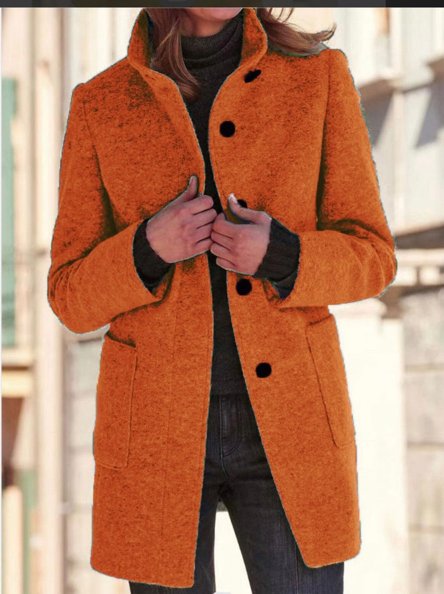 Helena | Dames Winterjas met Één Knop