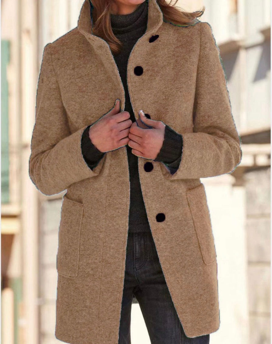 Helena | Dames Winterjas met Één Knop