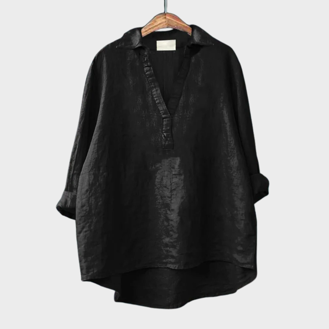 Andrea | Elegante Linne Zomerblouse