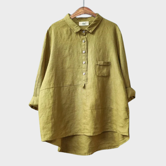 Elvie | Elegante Linne Zomerblouse