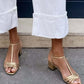 Allegra | Gouden Sandalen Dagelijkse Elegantie