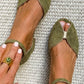 Olivia | Elegante Salie Groene Sandalen
