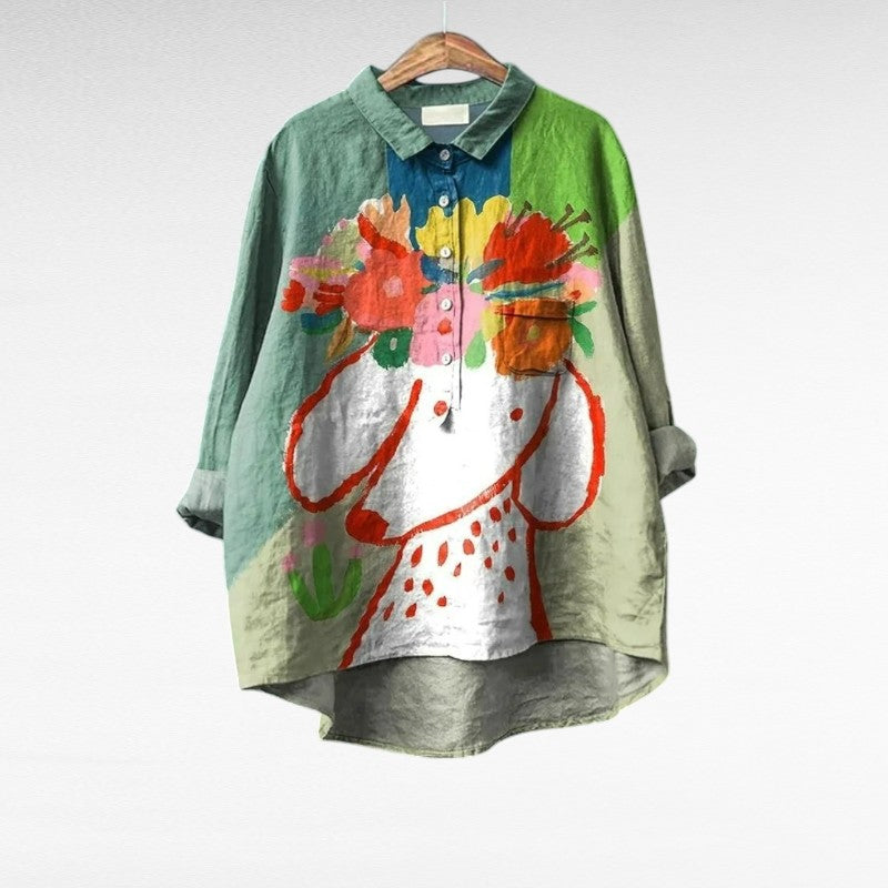 Mireva - Elegante Vintage Blouse