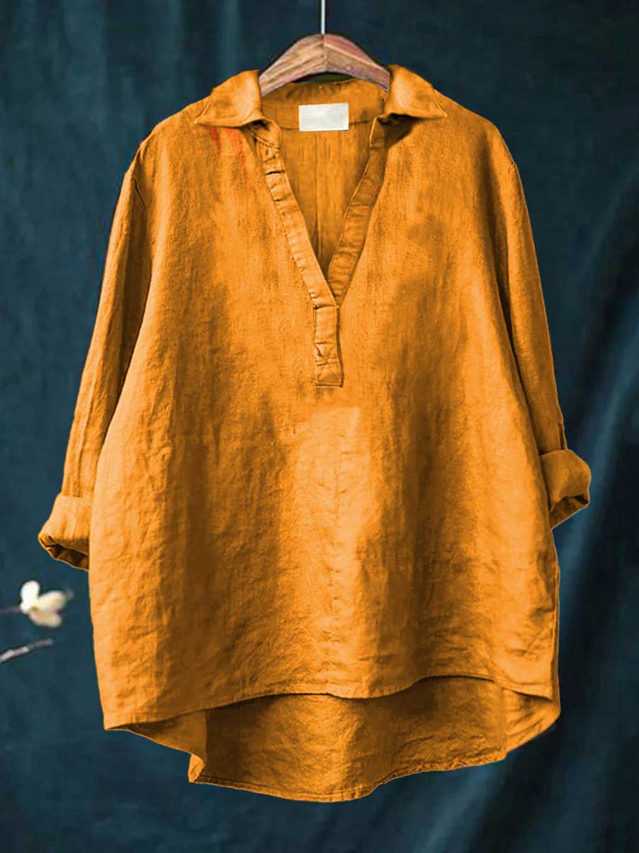 Andrea | Elegante Linne Zomerblouse
