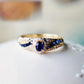 Exclusieve Blauwe Gouden Ring