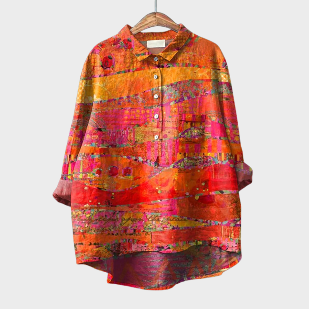 Catherine | Elegante Linne Zomerblouse