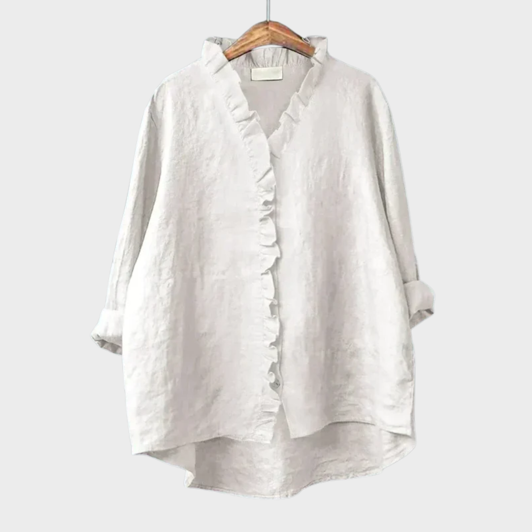Eline | Elegante Linne Zomerblouse