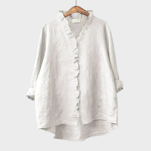 Eline | Elegante Linne Zomerblouse
