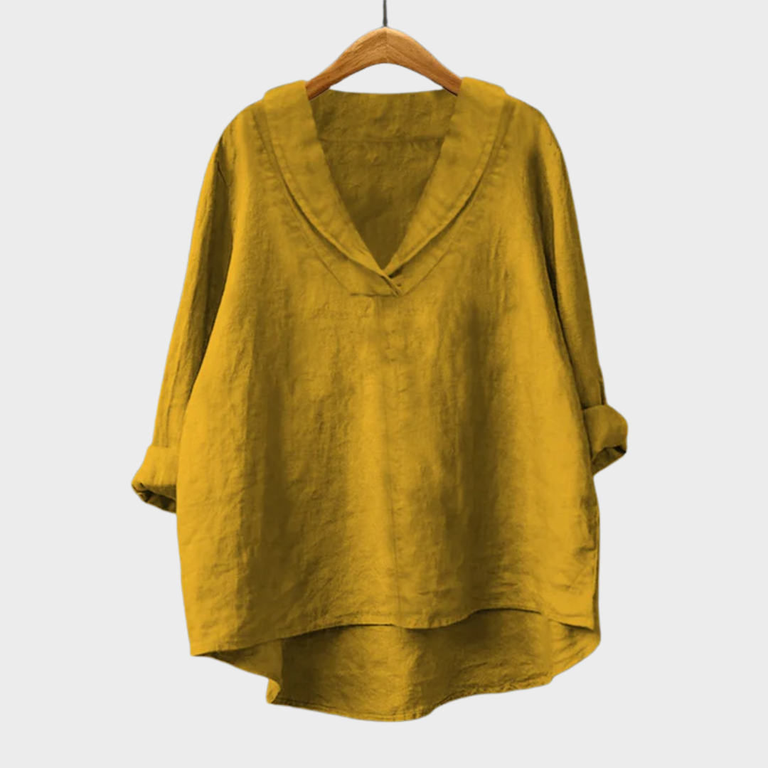 Samantha | Elegante Linne Zomerblouse