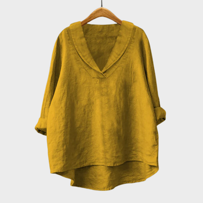 Samantha | Elegante Linne Zomerblouse