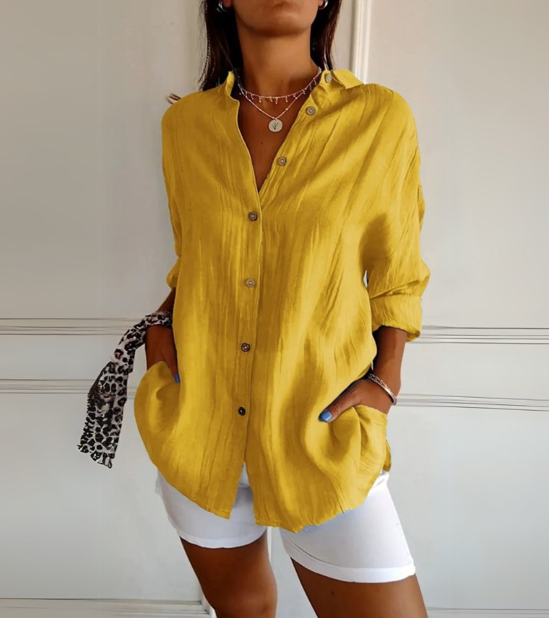 Loana | Stijlvol Katoenen Overhemd