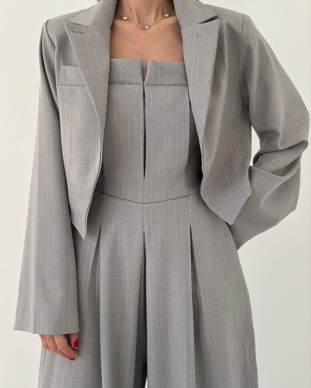 Julia | Dames Ensemble Bustier + Jas – Elegante & Trendy Stijl