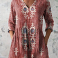 Elise | Lange Blouse met V-Hals