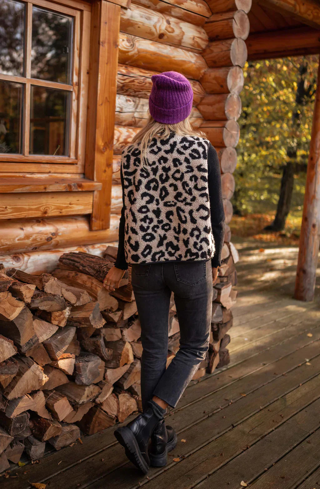Leana | Luipaard Print Gilet