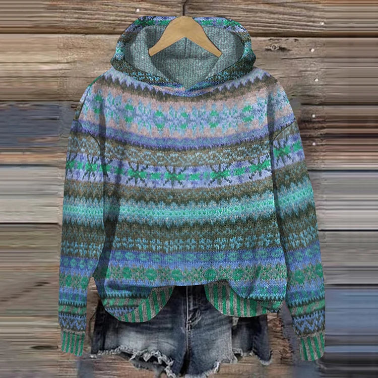 Uvelia | Vintage Ethnic Hoodie