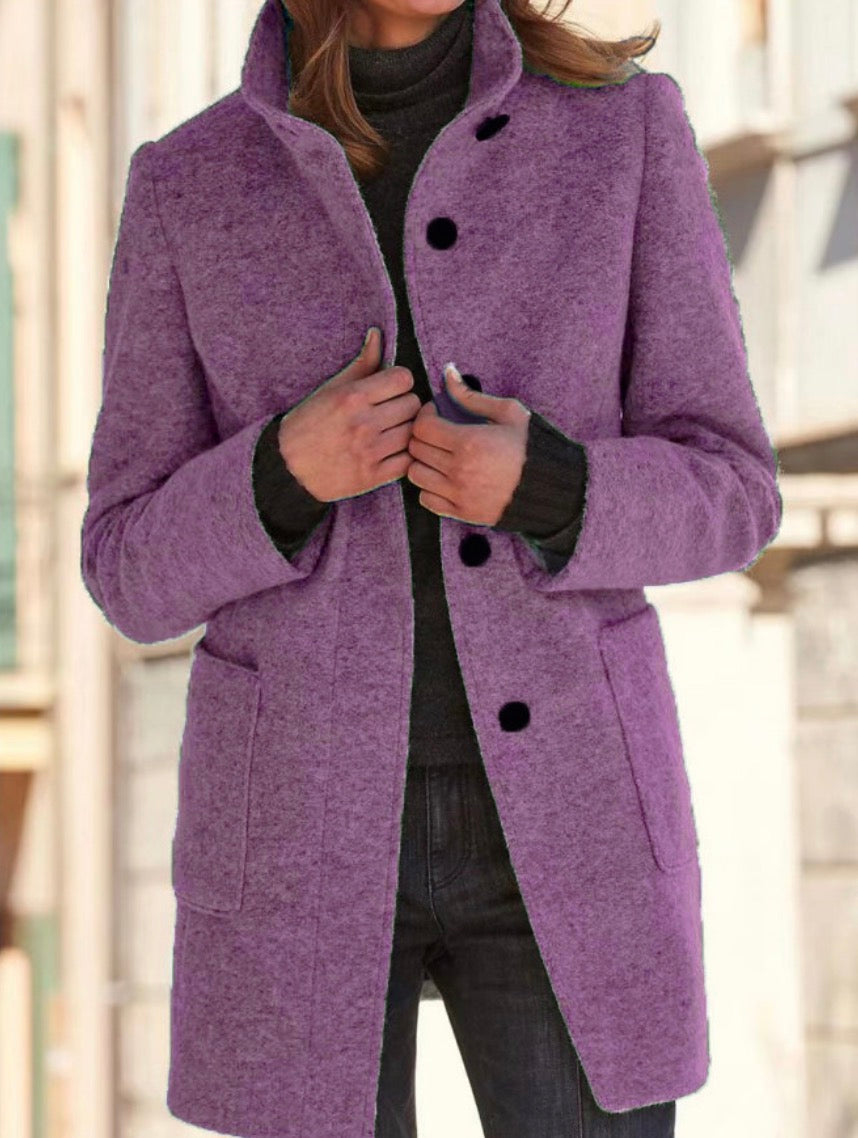 Helena | Dames Winterjas met Één Knop