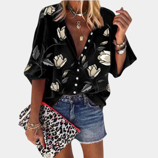 Mila | Dames Zomerblouse met Bloemenprint