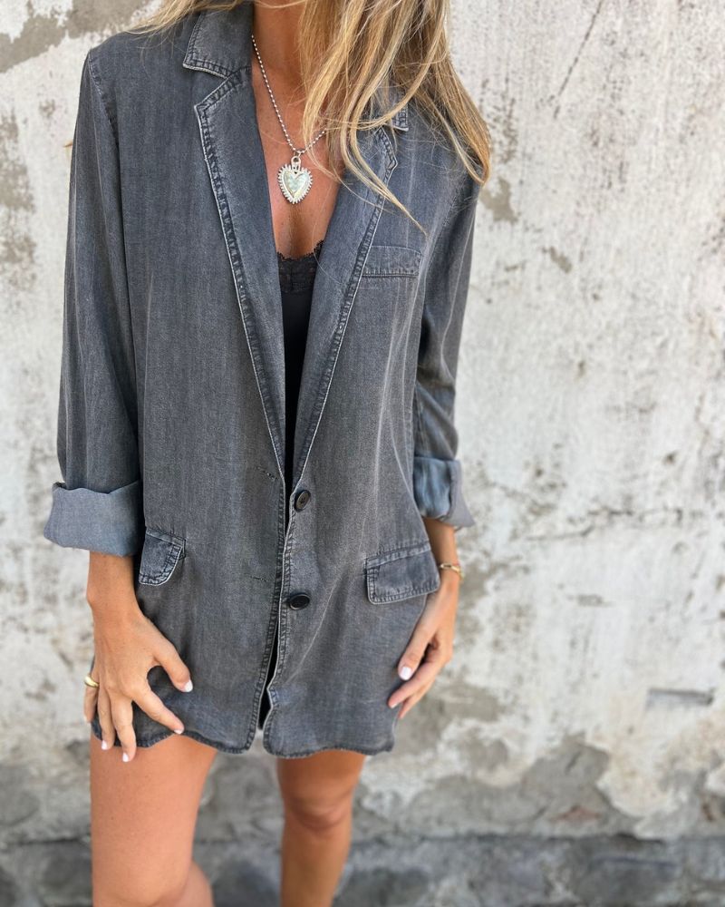 Flurina | Denim Casual Blazer