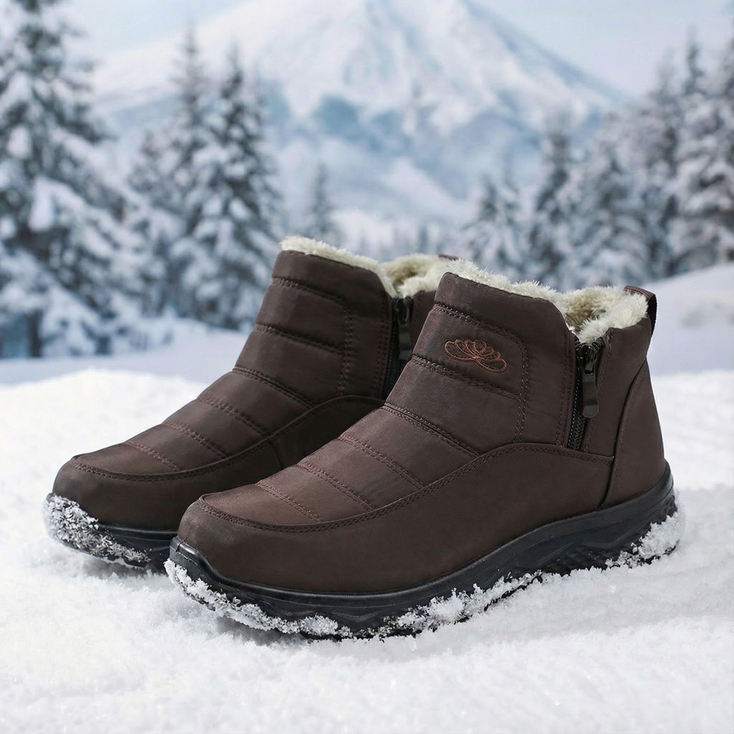 Chantal™ | Fleece Comfort Boots Laag