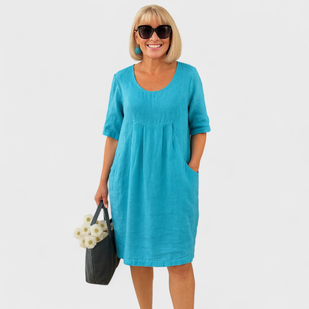 Marley - Lichtgewicht Linnen Jurk voor Dagelijks Gebruik