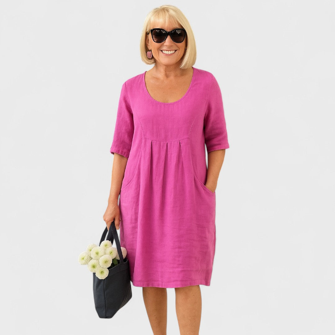 Marley - Lichtgewicht Linnen Jurk voor Dagelijks Gebruik