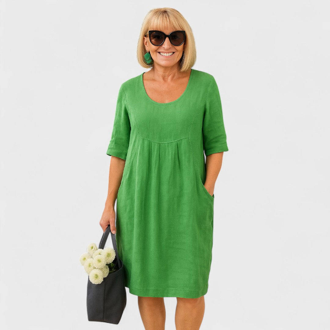 Marley - Lichtgewicht Linnen Jurk voor Dagelijks Gebruik