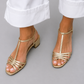 Allegra | Gouden Sandalen Dagelijkse Elegantie
