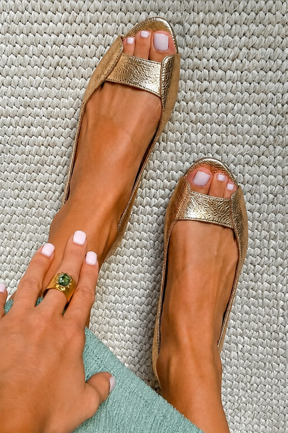 Adelina | Comfort Chic Gouden Sandalen