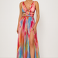 Lucia™ | Maxi Dress with Watercolor Print