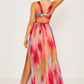 Lucia™ | Maxi Dress with Watercolor Print