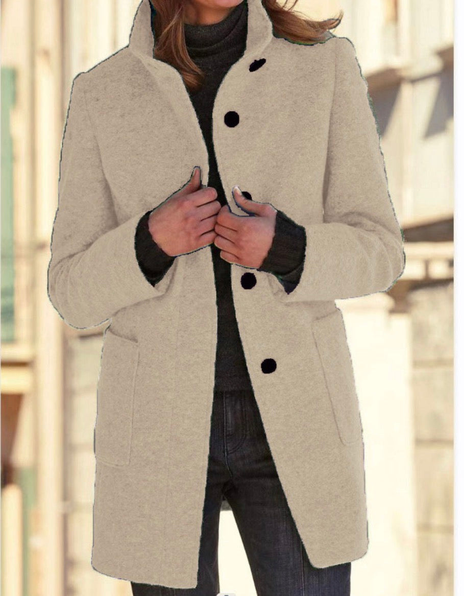 Helena | Dames Winterjas met Één Knop