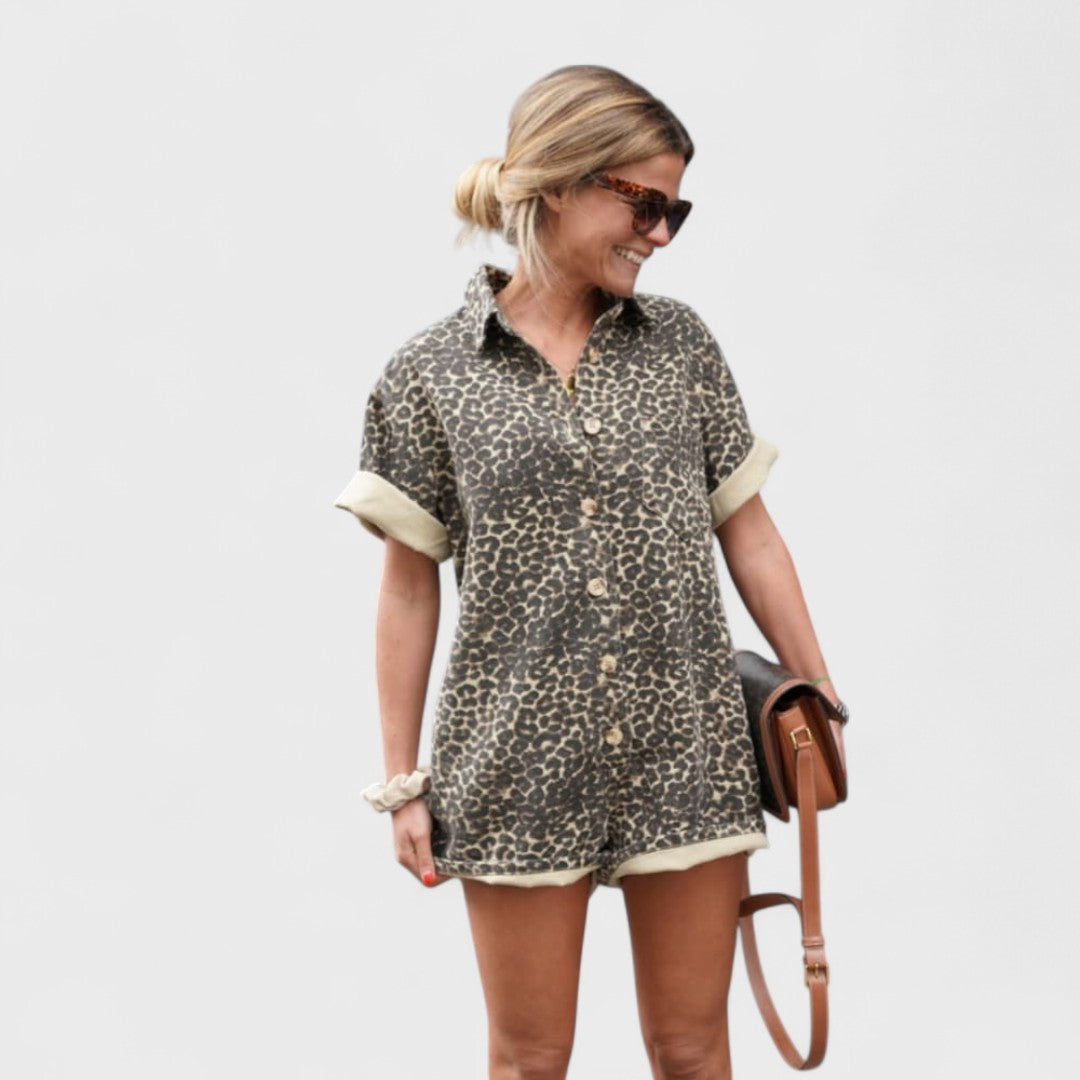 Nonette - Luipaardprint Shirtjurk
