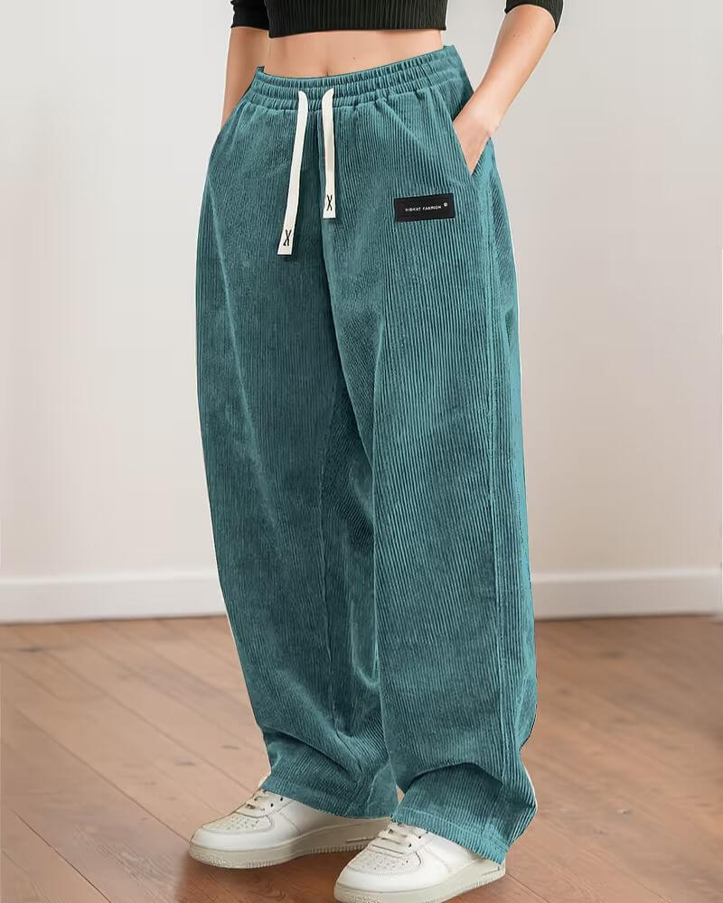 Fraja | Lichte Corduroy Joggingbroek